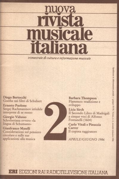 Rivista Musicale Italiana Epub