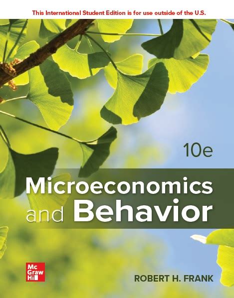 Robert Frank Microeconomics And Behavior Answer Key pdf Kindle Editon