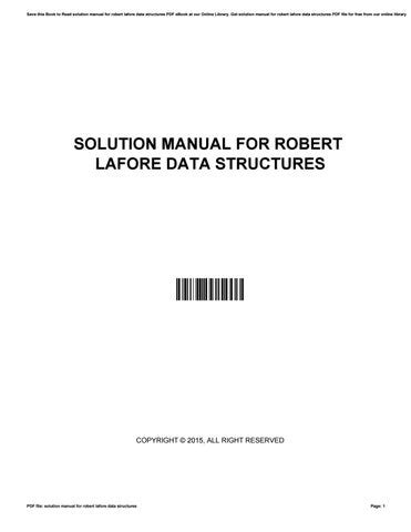 Robert Lafore Solution Manual Doc