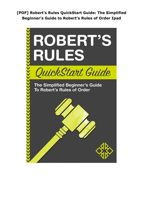 Robert s Rules Simplified Epub