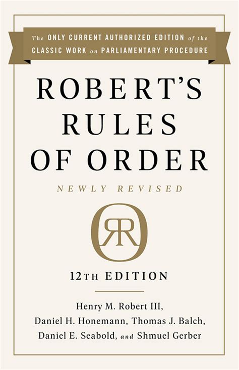Robert s rules of order Revised Kindle Editon
