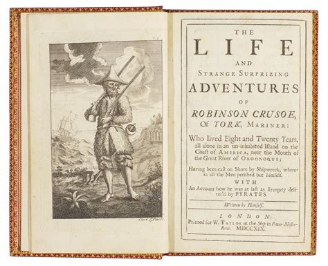 Robinson Crusoe illustrated first published in 1719 1st Page Classics