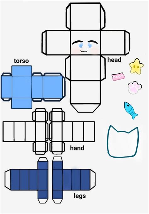 Roblox Paper Craft Template
