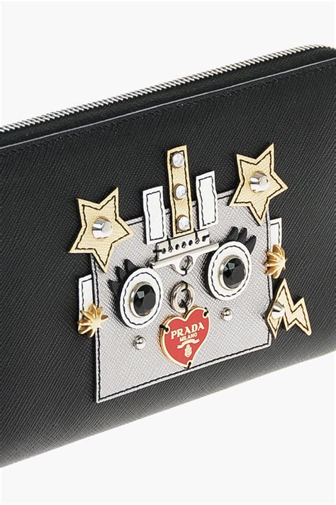 Robot Pattern Wallet Leather iphone Reader