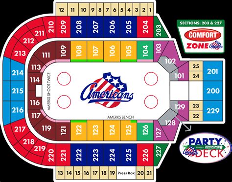 Rochester Amerks Seating Chart
