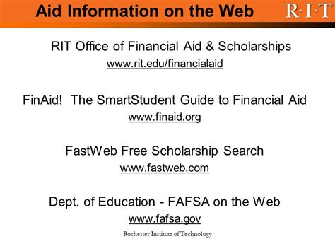 Rochester Institute of Technology Financial Aid Office: Your Guide to Funding Your Education