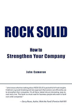 Rock Solid How to Strengthen Your Company Epub