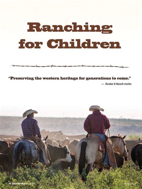 Rocker B Ranch: A Legendary Destination for Cattle, Cowboys, and Adventure