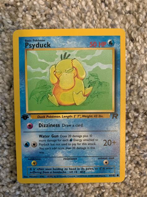 Rocket 1st Edition Psyduck: The Ultimate Collector's Item Worth $375,000