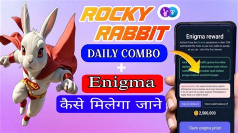 Rocky Rabbit Enigma Today