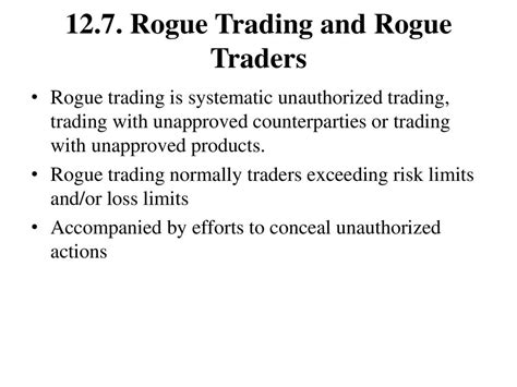 Rogue Trader Length: Understanding the Extent of Unauthorized Trading