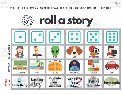Roll A Story Template