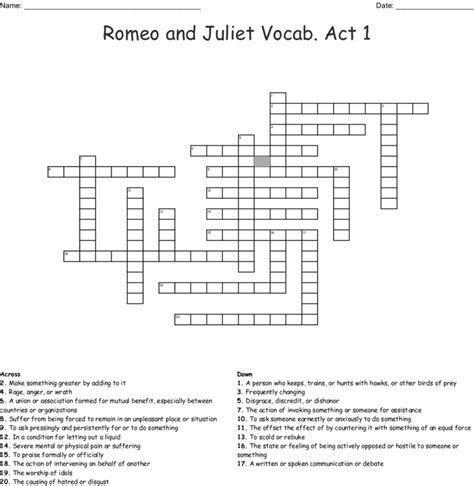 Romeo And Juliet Act 1 Vocabulary Answers Epub