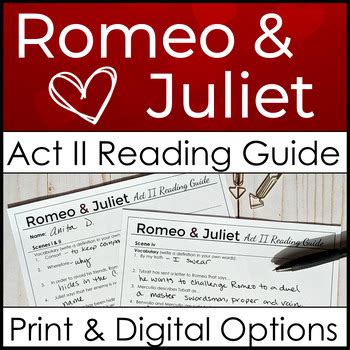 Romeo And Juliet Act 2 Reading Study Guide Answers Epub