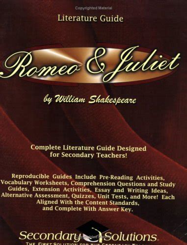 Romeo And Juliet Literature Guide Secondary Solutions PDF