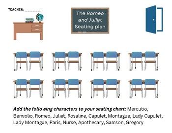 Romeo And Juliet Seating Chart