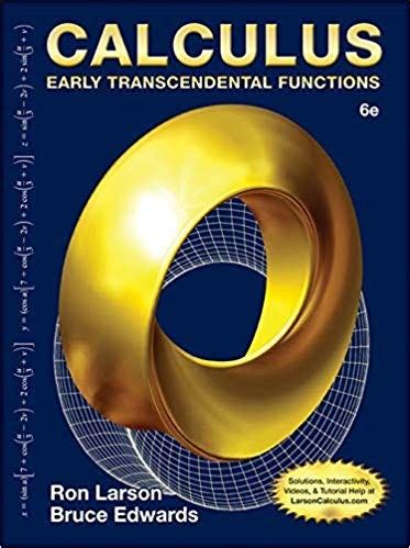 Ron Larson Calculus 6th Edition Solutions PDF