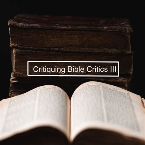 Rooted Bible Study: Critiquing the Critics