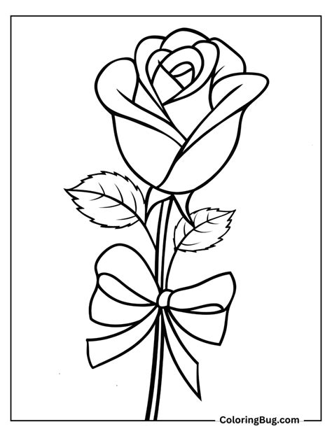 Rose Coloring Pages Printable