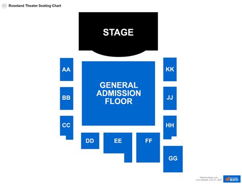 Roseland Seating Chart