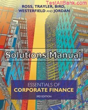 Ross Corporate Finance 3rd Edition Solutions Manual Reader