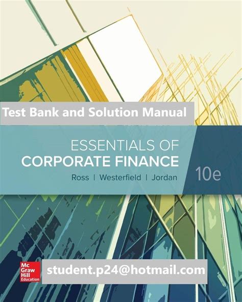 Ross corporate finance 10th edition solutions manual Ebook PDF