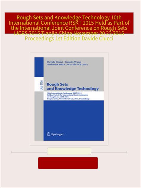 Rough Sets and Knowledge Technology First International Conference Doc