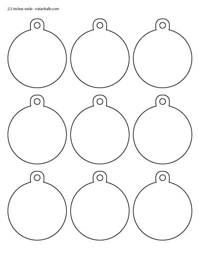Round Ornament Template