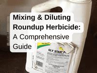 Roundup Mixture Chart