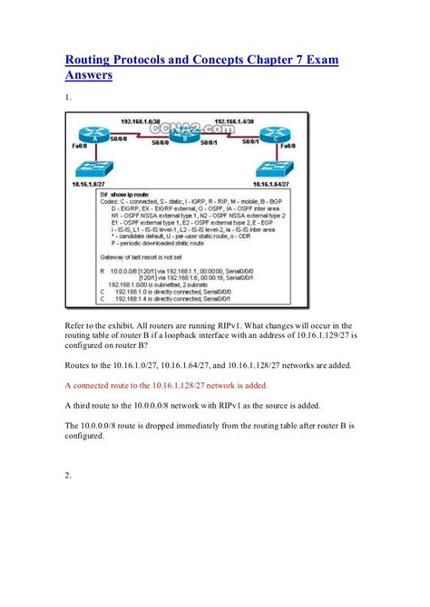 Routing Protocols And Concepts Final Exam Answers 2013 Epub