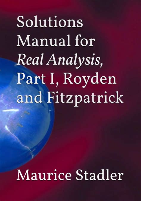 Royden Fitzpatrick Real Analysis Solutions Kindle Editon