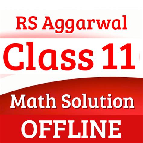 Rs Aggarwal 11th Maths Solution Reader