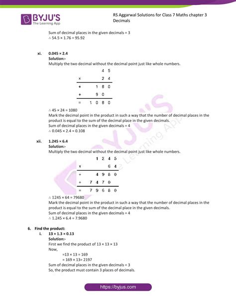 Rs Aggarwal Maths Class 7 Solution Epub