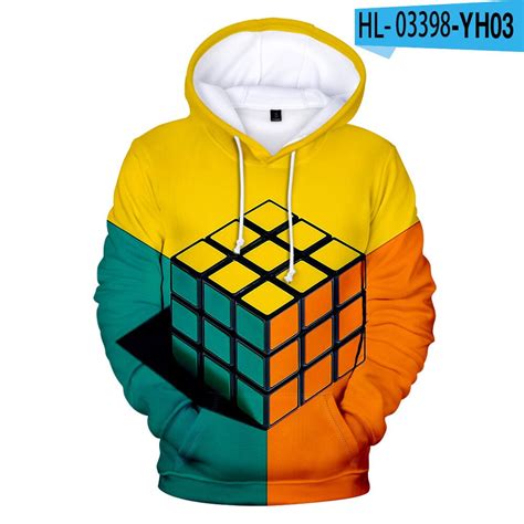 Rubik's Cube Sweatshirt: A Head-Turning Fashion Statement for Puzzle Enthusiasts