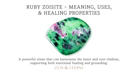 Ruby and Zoisite: A Gemstone Duo with Profound Meanings