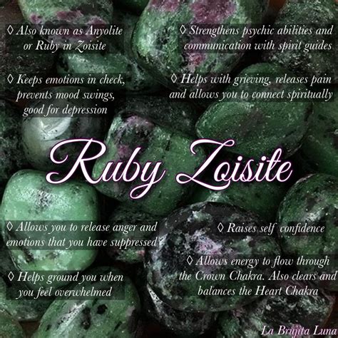 Ruby and Zoisite: Uncovering Their Enduring Symbolism and Healing Properties