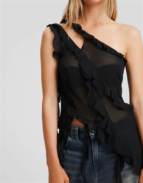 Ruffle Shirt Black: Unveiling the Enchanting Essence of a Classic