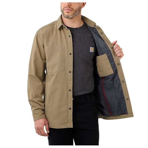 Rugged Flex Relaxed Fit Canvas Fleece-Lined Shirt Jac: The Ultimate Workwear Jacket