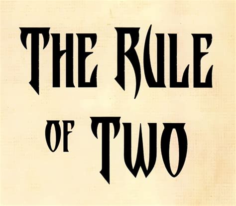 Rule of Two Kindle Editon