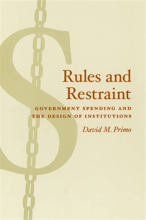 Rules and Restraint Government Spending and the Design of Institutions Epub