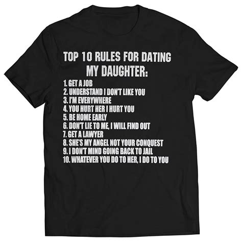 Rules for Dating My Daughter: A T-Shirt that Speaks Volumes