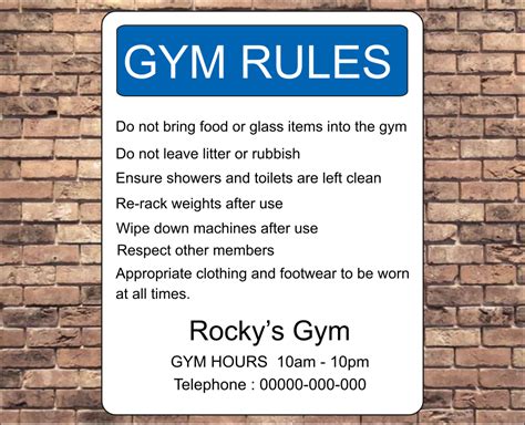 Rules in the Gym The School Rules Doc