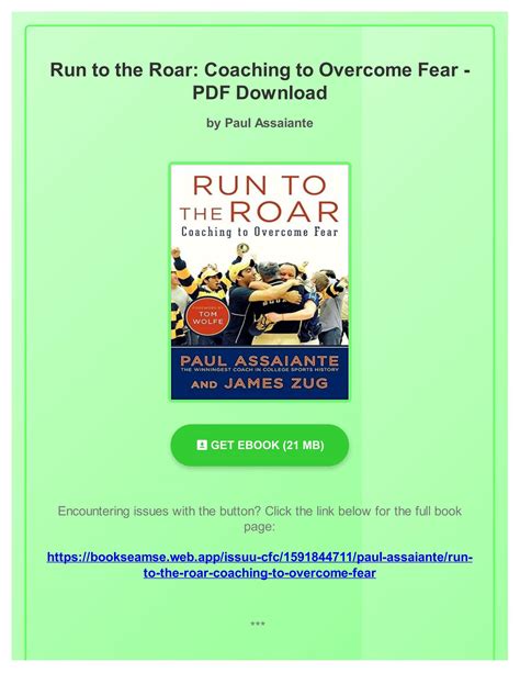 Run to the Roar Coaching to Overcome Fear Epub