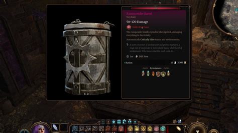 Runepowder Barrel: A Disruptive Force in Baldur's Gate 3