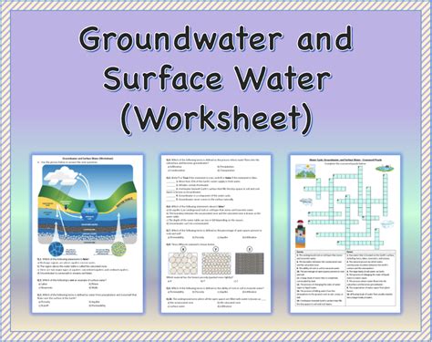 Running Water And Groundwater Wordwise Answers Reader