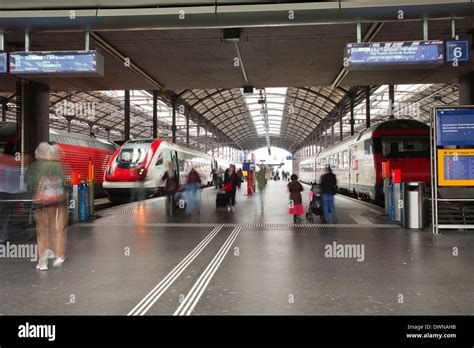 Rushing through the station: