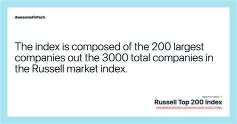 Russell Top 200 Index: A Comprehensive Guide to the UK's Largest Companies