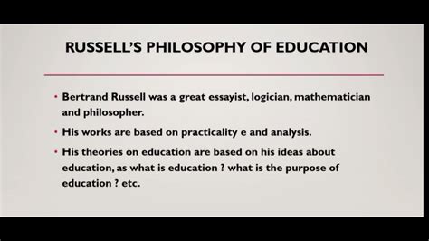 Russell on Education Reader