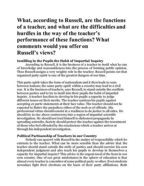 Russell on Education PDF