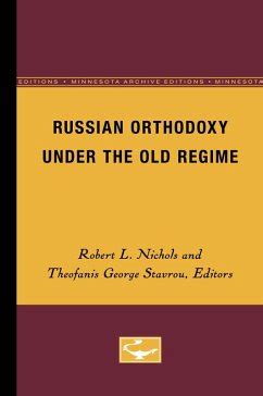 Russian Orthodoxy under the Old Regime Doc